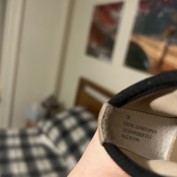 Suede Pointed Toe Bow Flats - Picture 6 of 7